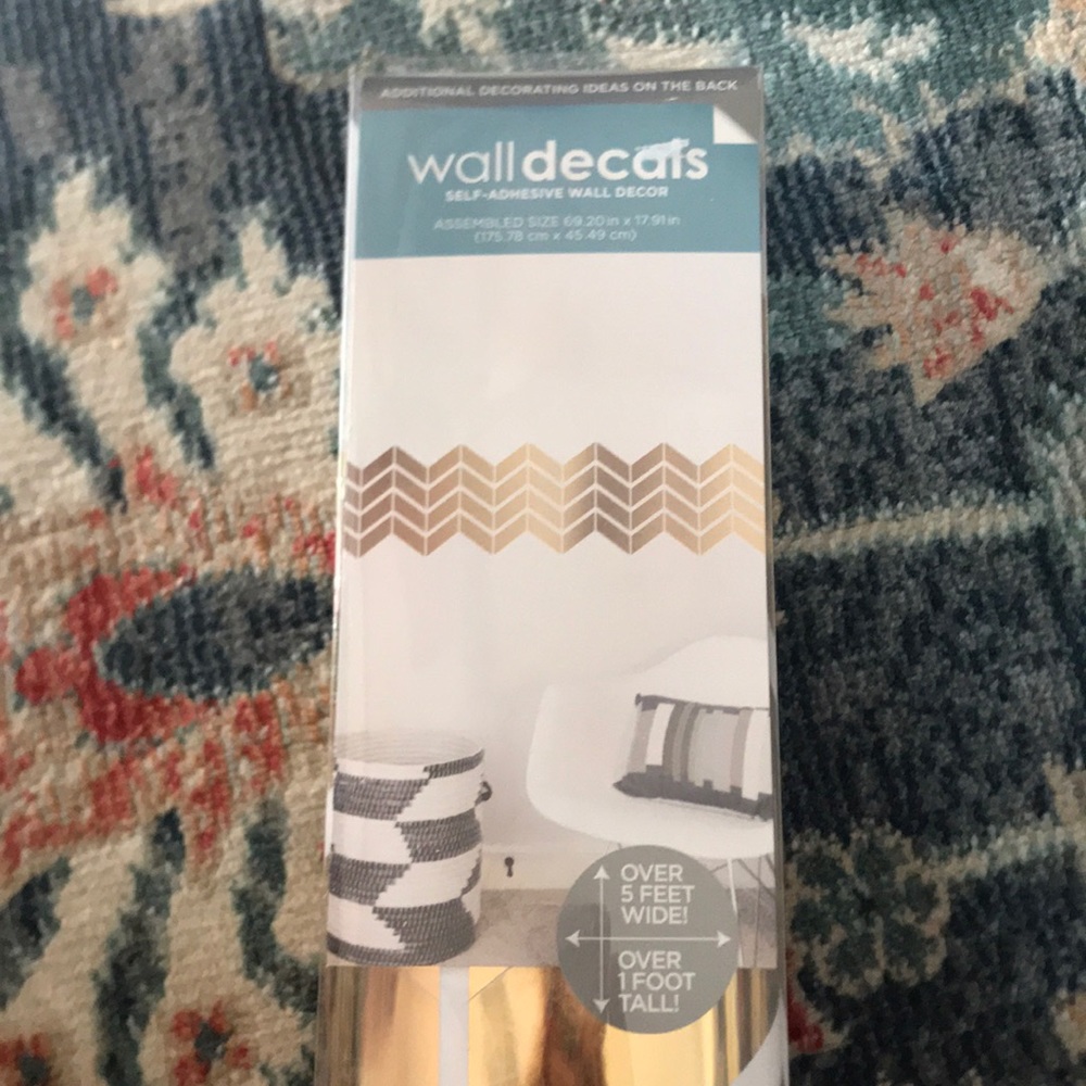 Gold Self-Adhesive Wall Decals